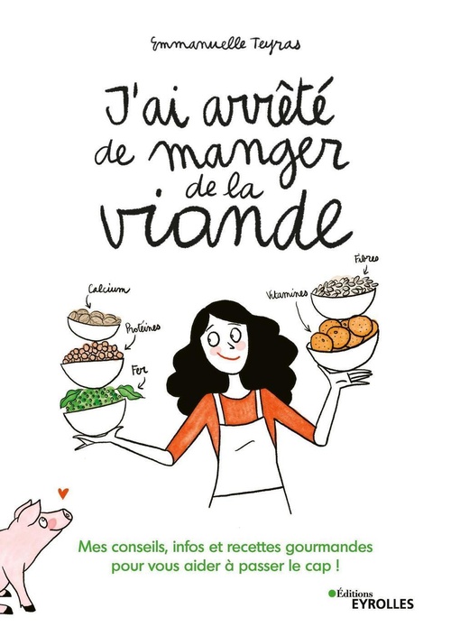 Couverture ebook de J'ai arrêté de manger de la viande, de Emmanuelle Teyras