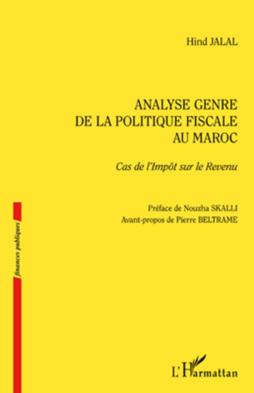 Couverture ebook de Analyse genre de la politique fiscale au Maroc, de Hind Jalal