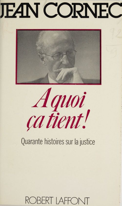 ebook cover of À quoi ça tient !, by Jean Cornec