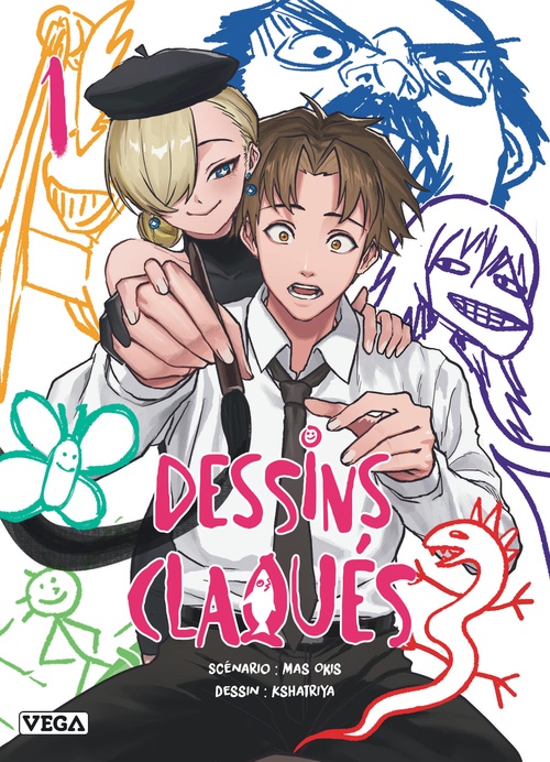 ebook cover of Dessins claqués - Tome 1, by Kshatriya, Mas Okis