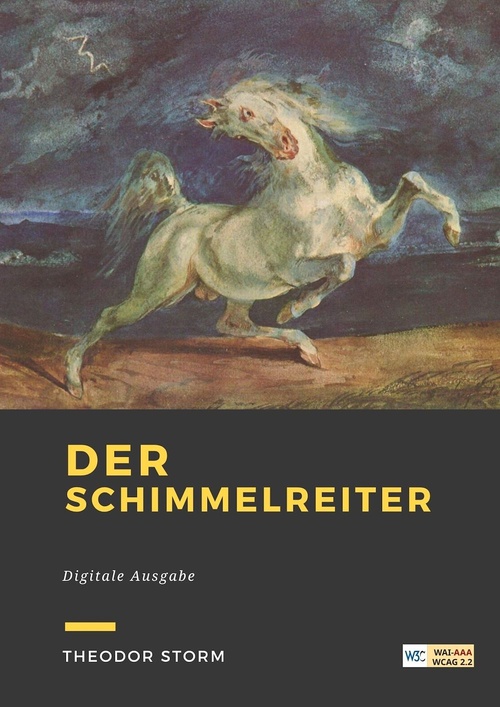 ebook cover of Der schimmelreiter, by Theodor Storm