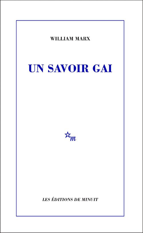 ebook cover of Un savoir gai, by William Marx