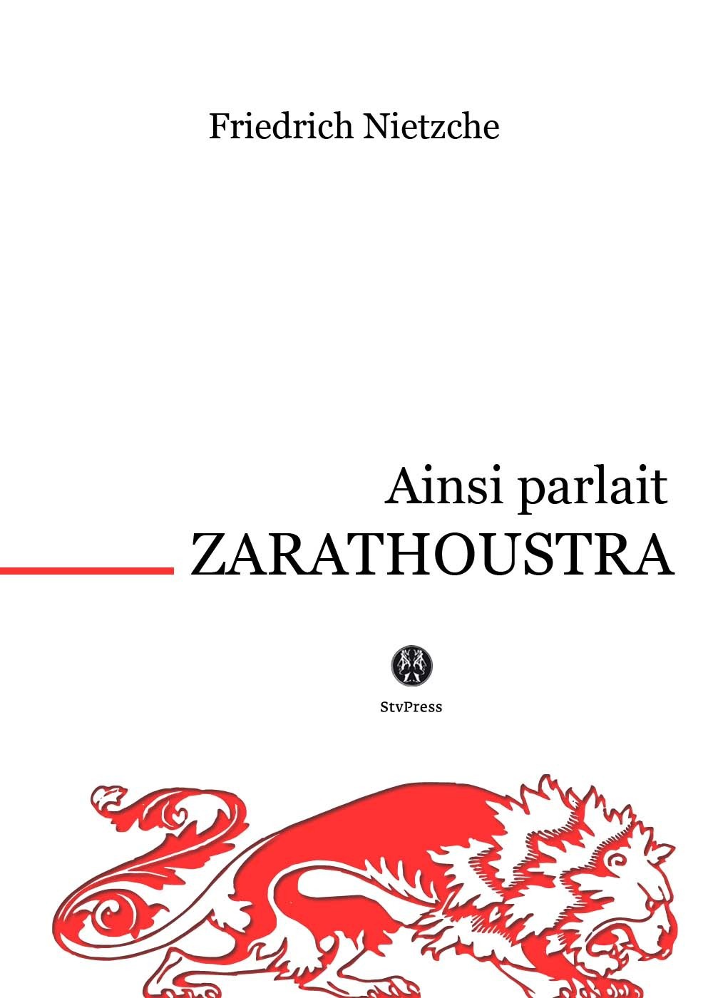 ebook cover of Ainsi parlait Zarathoustra, by Friedrich Nietzsche