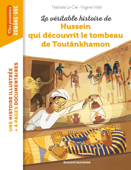 Couverture ebook de La véritable histoire de Hussein qui découvrit le tombeau de Toutankhamon, de Nathalie LE CLEI