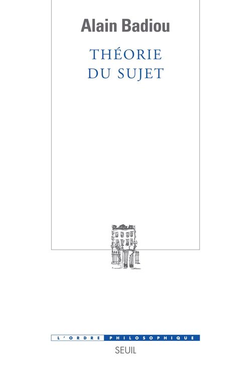 Couverture ebook de Théorie du sujet, de Alain Badiou