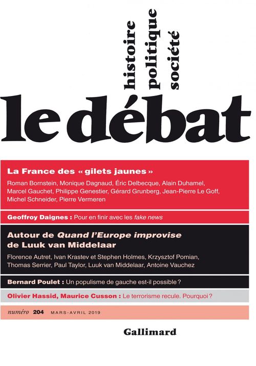 Couverture ebook de Le Débat N° 204 (mars- avril), de Collectif, Pierre Nora