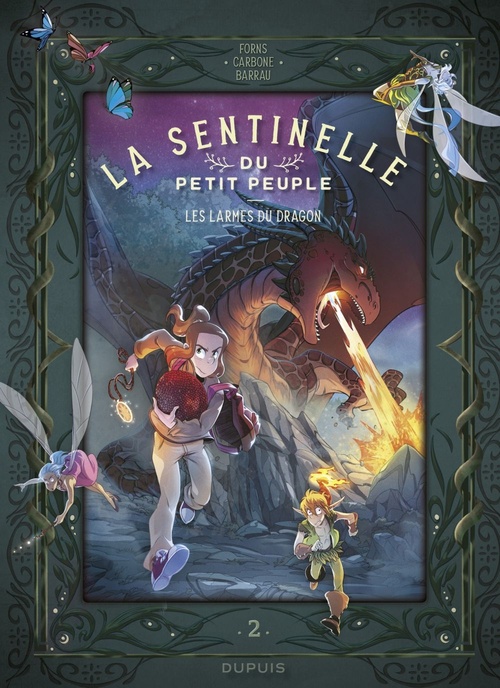 ebook cover of La sentinelle du Petit Peuple - Tome 2 - Les larmes du dragon, by Véronique Barrau, Veronique Barreau, Carbone, Charline Forns