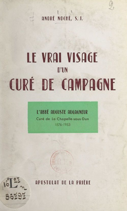 Couverture ebook de Le vrai visage d'un curé de campagne, de Andre Noche