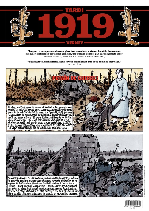 ebook cover of Journal de guerre - 1919, by Tardi