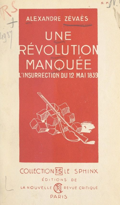 Couverture ebook de Une révolution manquée, de Alexandre Zevaes