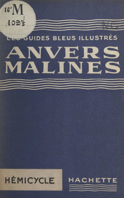 ebook cover of Anvers-Malines, by André Rousseau