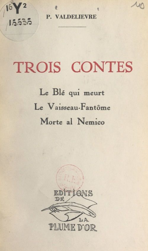 Couverture ebook de Trois contes, de Pierre Valdelievre