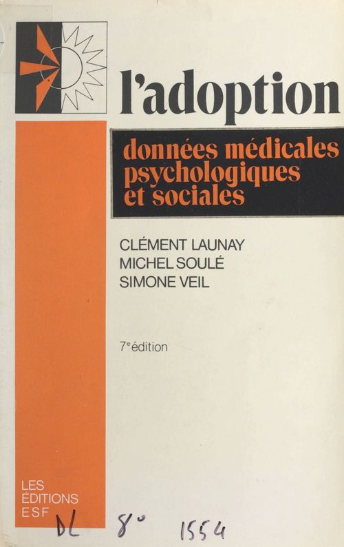 ebook cover of L'adoption, by Clement Launay, Michel Soule, Simone Veil