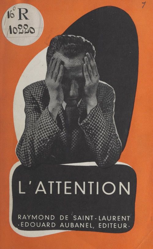 Couverture ebook de L'attention, de Raymond De Saint-Laurent