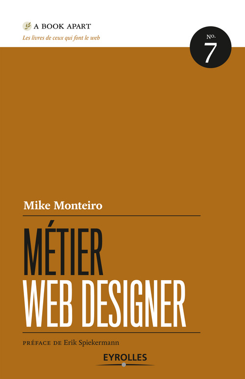 Couverture ebook de Métier web designer, de Mike Monteiro