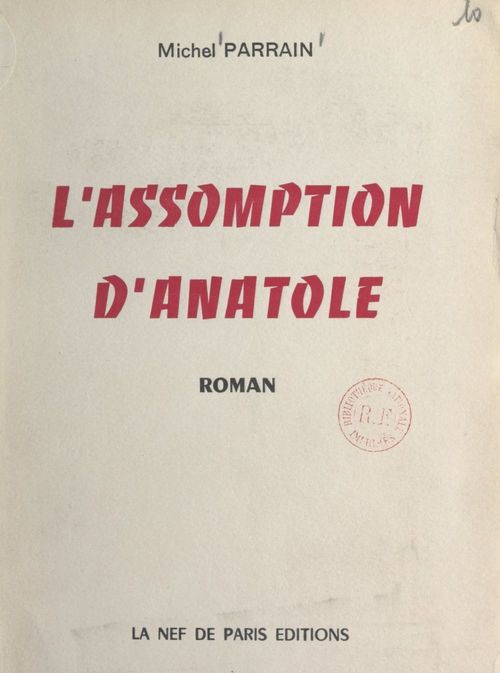 Couverture ebook de L'assomption d'Anatole, de Michel Parrain