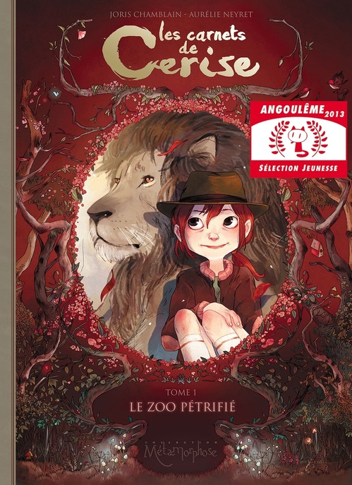 Couverture ebook de Les carnets de Cerise T01 - Le zoo pétrifié, de Joris Chamblain, Aurélie Neyret