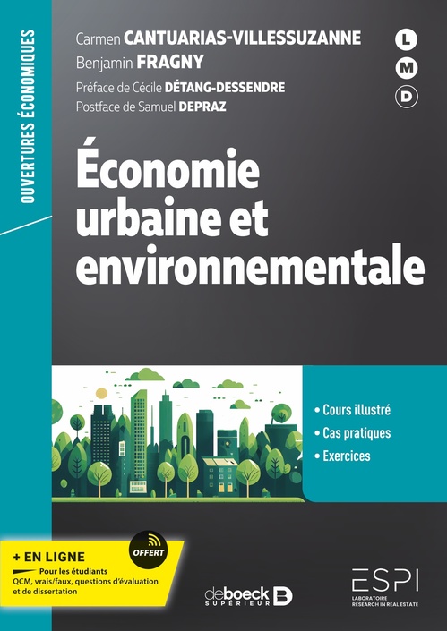 Couverture ebook de Économie urbaine et environnementale, de Collectif