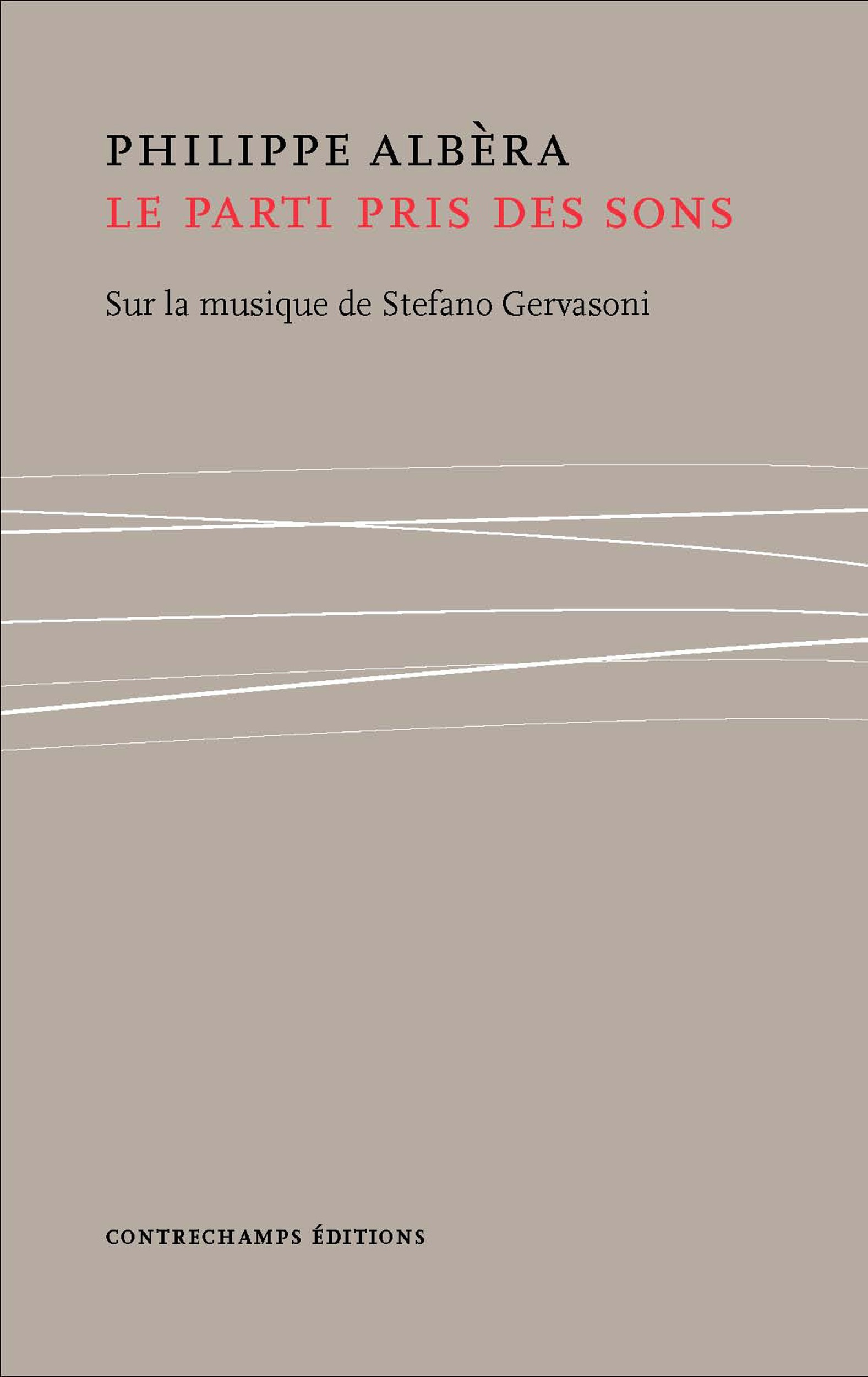 Couverture ebook de Le parti pris des sons, de Philippe Albèra