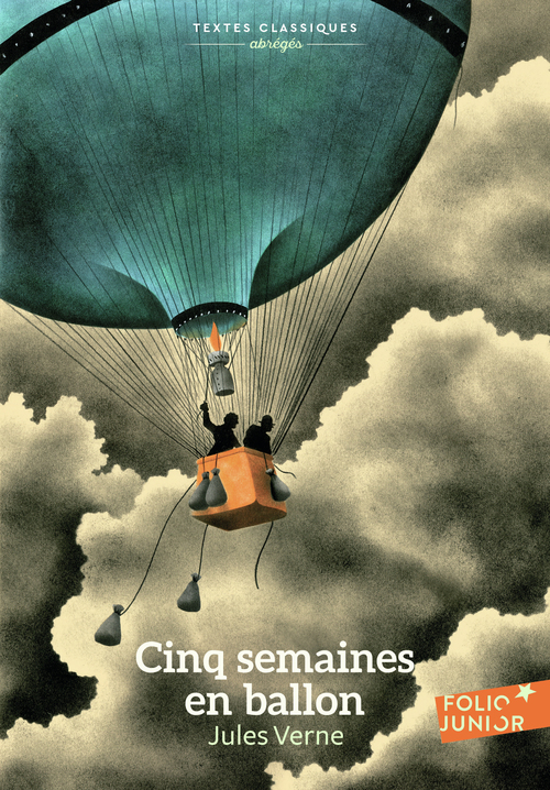 Couverture ebook de Cinq semaines en ballon, de Jules Verne