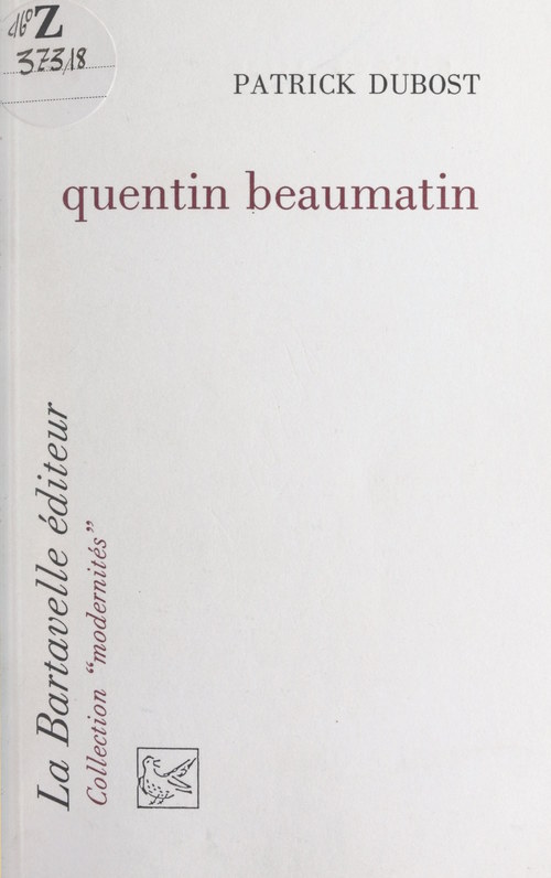 Couverture ebook de Quentin Beaumatin, de Patrick Dubost