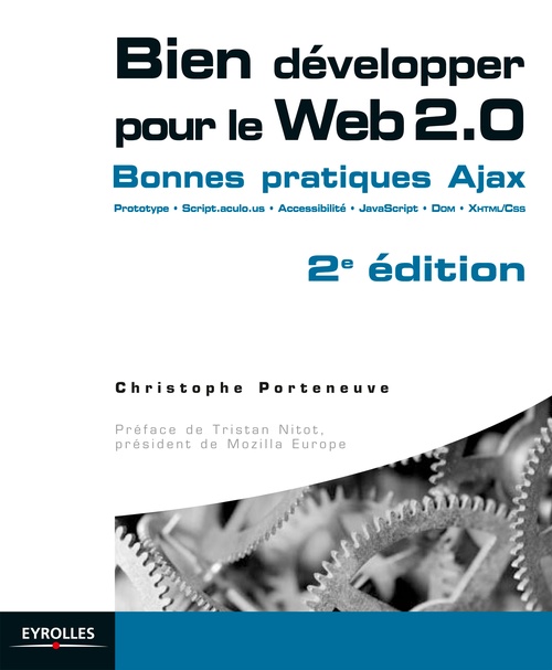 Couverture ebook de Bien développer pour le Web 2.0, de Porteneuve C.