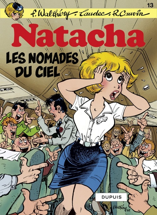 Couverture ebook de Natacha - Tome 13 - Les nomades du ciel, de Laudec, Raoul Cauvin, François Walthéry