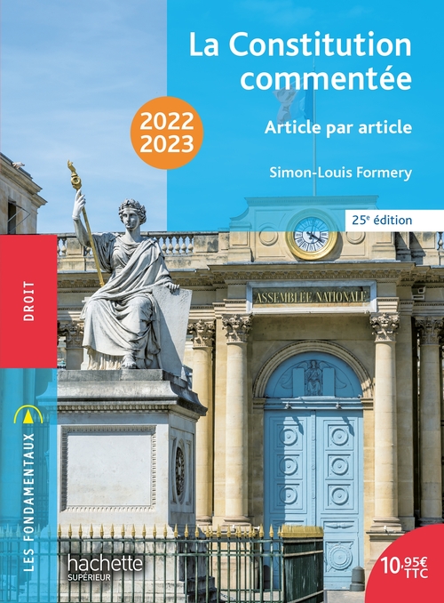 ebook cover of Fondamentaux  - La Constitution commentée 2022-2023 - Ebook epub, by Simon-Louis Formery