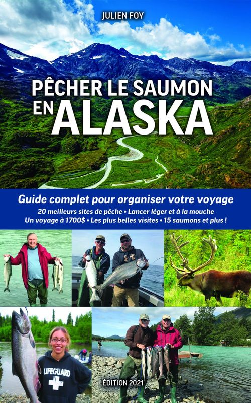 Couverture ebook de Pêcher le saumon en Alaska, de Julien Foy