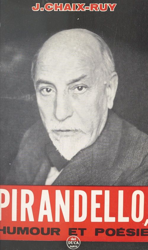 Couverture ebook de Luigi Pirandello, de Jules Chaix-ruy