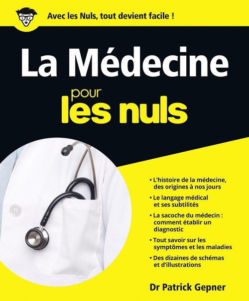 Couverture ebook de La médecine pour les nuls, de Patrick Gepner