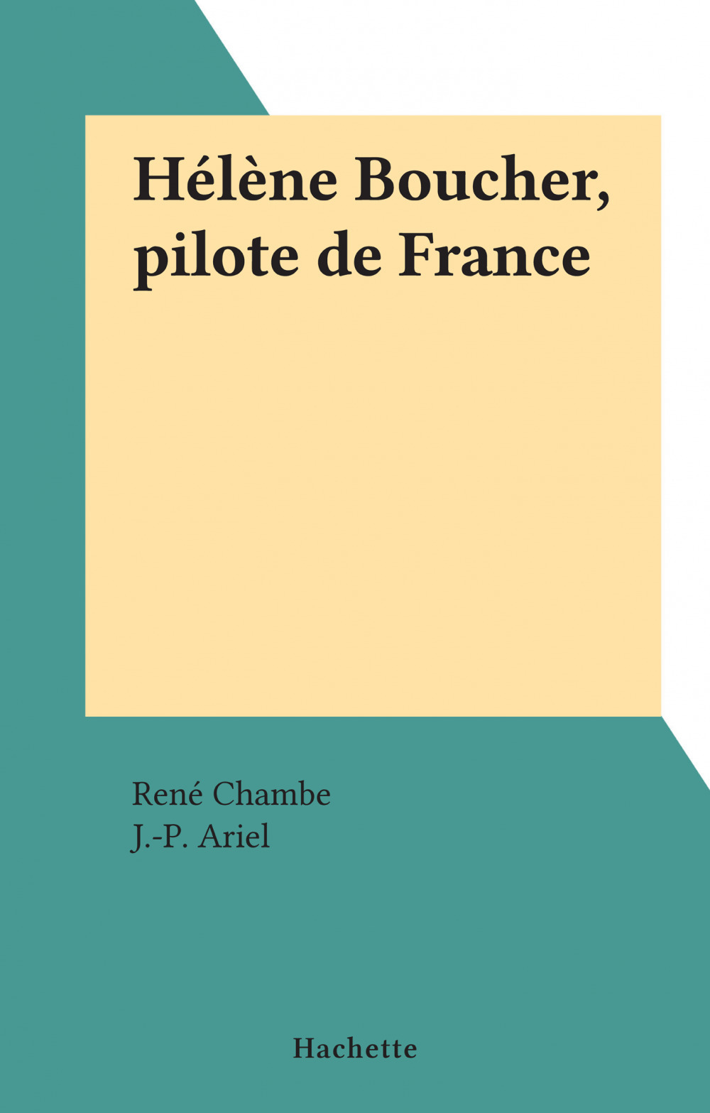 ebook cover of Hélène Boucher, pilote de France, by René Chambe