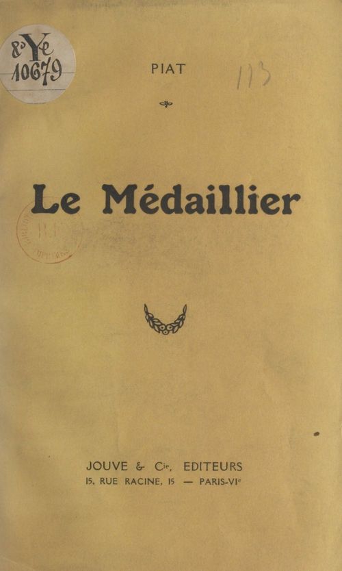 Couverture ebook de Le médaillier, de Paul Piat