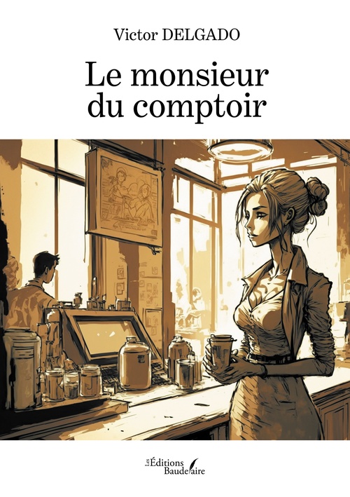 Couverture ebook de Le monsieur du comptoir, de Victor Delgado