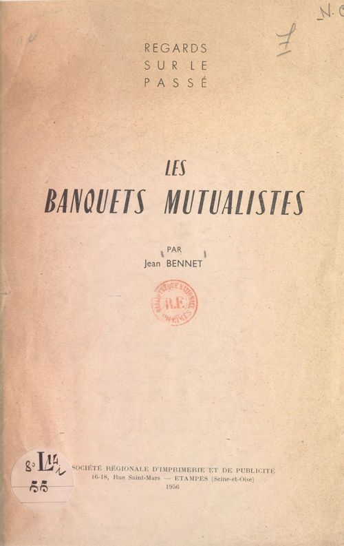 ebook cover of Les banquets mutualistes, by Jean Bennet