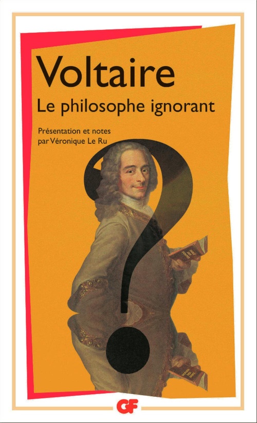 Couverture ebook de Le Philosophe ignorant, de Voltaire