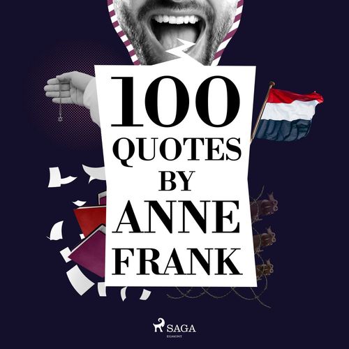 Couverture audiobook de 100 Quotes by Anne Frank, de Anne Frank