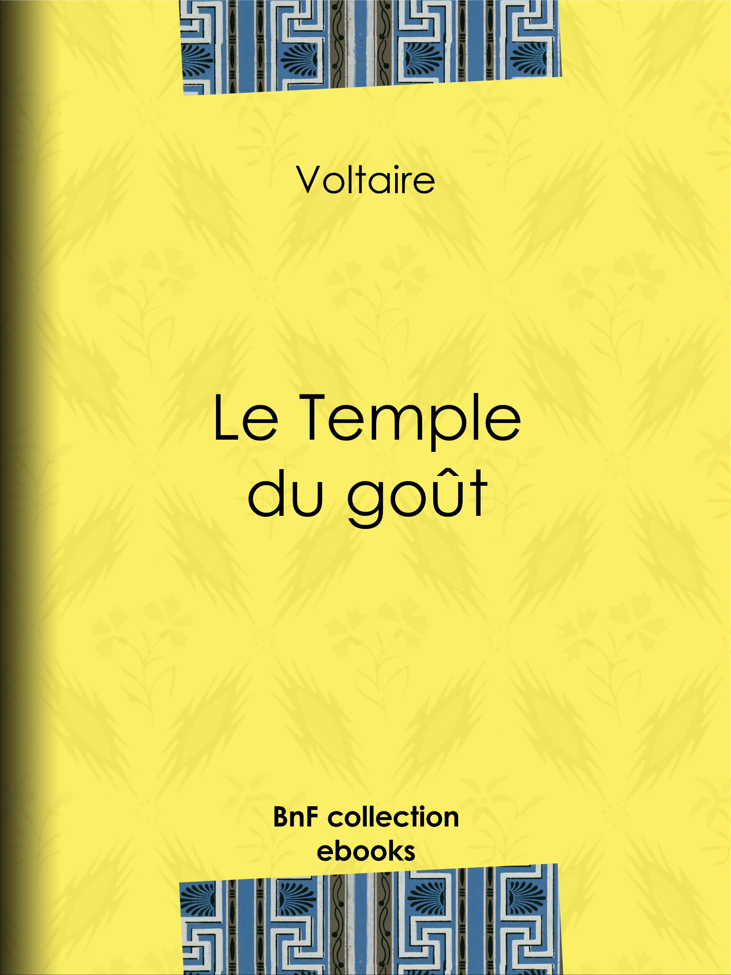 Couverture ebook de Le Temple du goût, de Louis Moland, Voltaire