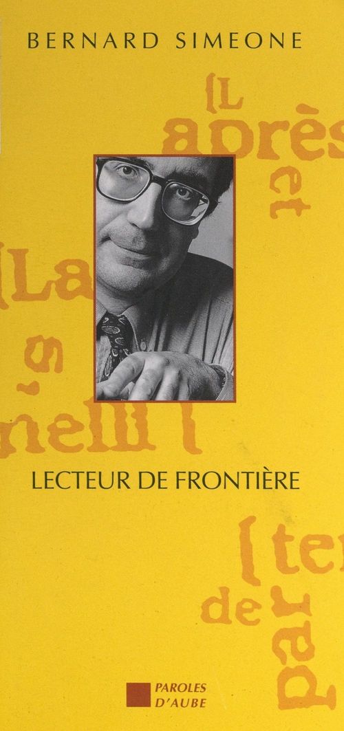 Couverture ebook de Lecteur de frontière, de Bernard Simeone