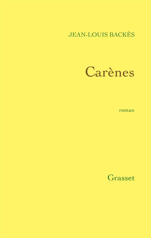 ebook cover of Carènes, by Jean-Louis Backès