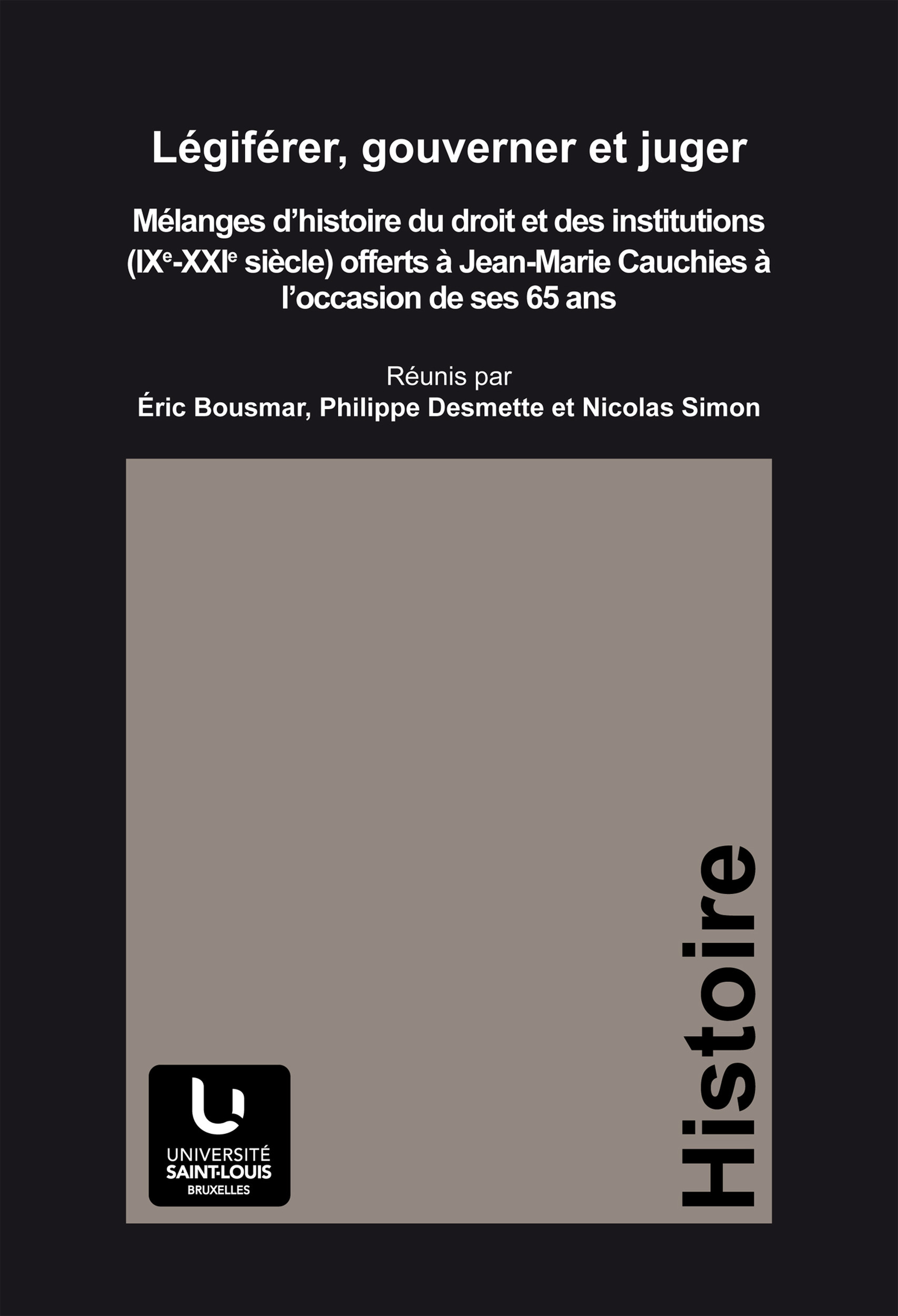 ebook cover of Légiférer, gouverner et juger, by