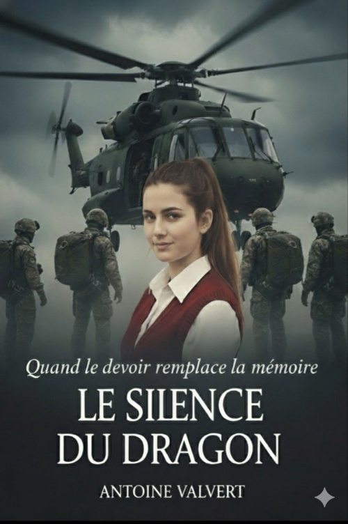 Couverture ebook de Le Silence du dragon, de Antoine Valvert