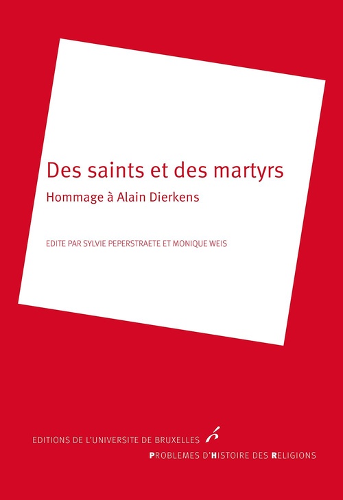 ebook cover of Des saints et des martyrs, by Sylvie Perperstraete, Monique Weis