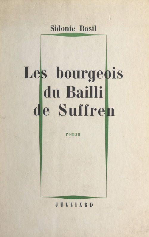 ebook cover of Les bourgeois du Bailli de Suffren, by Sidonie Basil