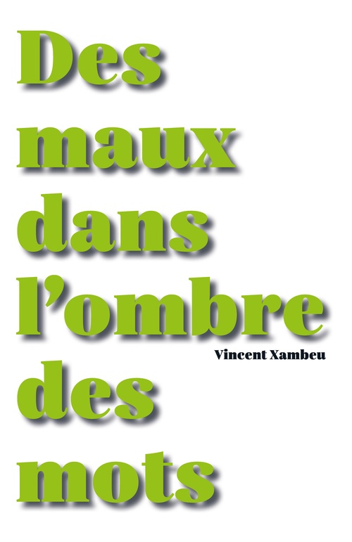 Couverture ebook de Des maux dans l'ombre des mots, de Vincent Xambeu