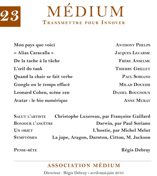 ebook cover of Médium n°23, avril-juin 2010, by Collectif