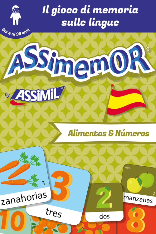 Couverture ebook de Assimemor - Le mie prime parole in spagnolo: Alimentos y Números, de Celadon, Jean-Sebastien Deheeger