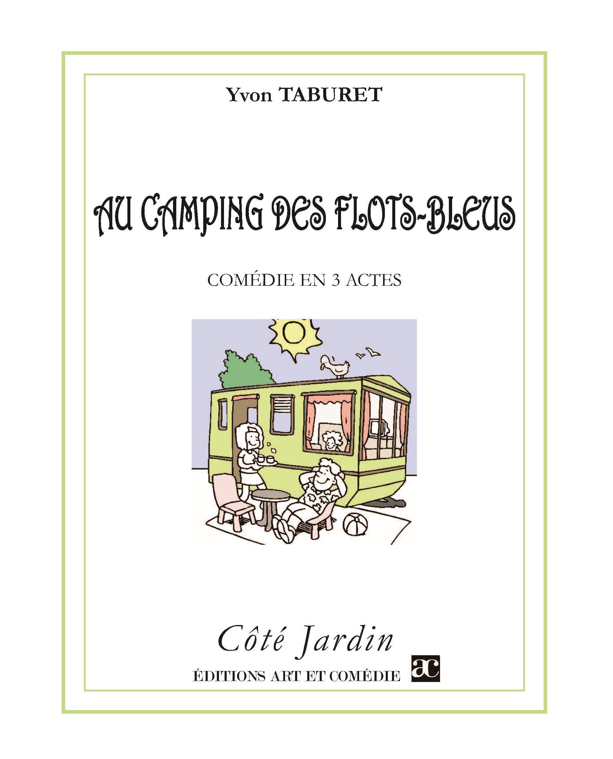 Couverture ebook de Au camping des flots bleus, de Yvon Taburet