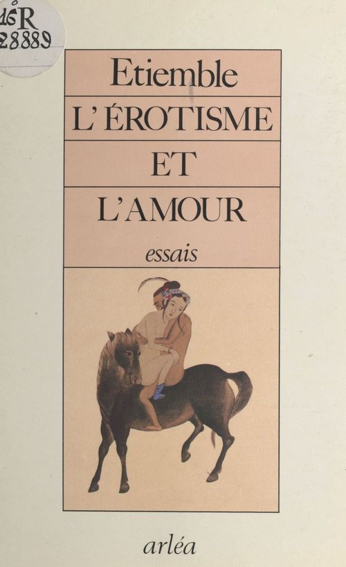 ebook cover of L'Érotisme et l'Amour, by René Etiemble