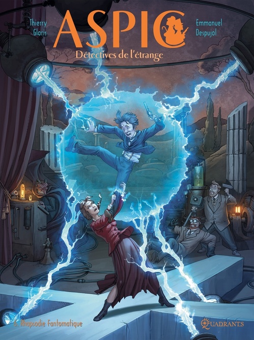 Couverture ebook de Aspic, détectives de l'étrange T06 - Rhapsodie fantomatique, de Thierry Gloris